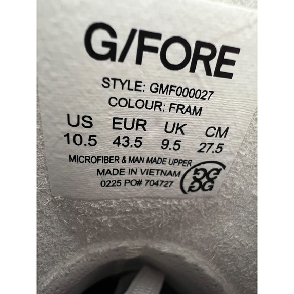 G/Fore G.112 Golf Shoes Men \'s Size 10.5 White GMF000027 New main image 13